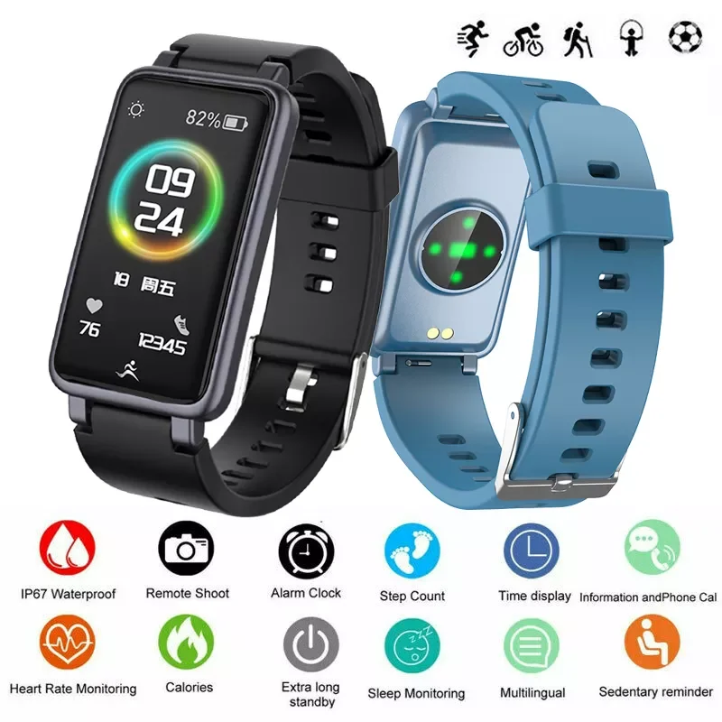 Sport Smart Bracelet Fitness Tracker Health Exercise Running Walking Distance Support Remote Control Music Vibration Alert Watch
Sport Smart Bracelet Fitness Tracker Health Exercise Running Walking Distance Support Remote Control Music Vibration Alert Watch