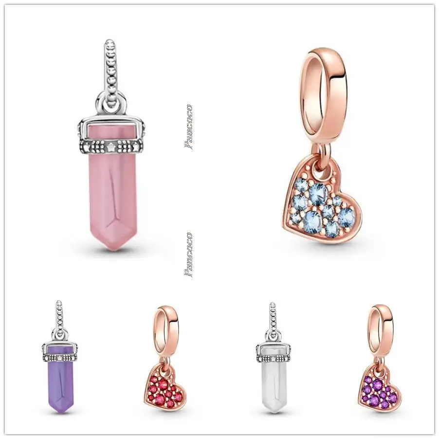 Authentic 925 Sterling Silver Royal Purple Pave Tilted Heart Dangle Charm Beads Fit Pandora Bracelet Necklace Jewelry
Authentic 925 Sterling Silver Royal Purple Pave Tilted Heart Dangle Charm Beads Fit Pandora Bracelet Necklace Jewelry