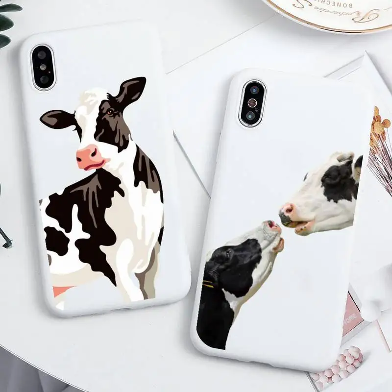 Cute cow Phone Case For iphone 13 12 11 Pro Max Mini XS 8 7 6 6S Plus X SE 2020 XR Candy white Silicone cover
Cute cow Phone Case For iphone 13 12 11 Pro Max Mini XS 8 7 6 6S Plus X SE 2020 XR Candy white Silicone cover