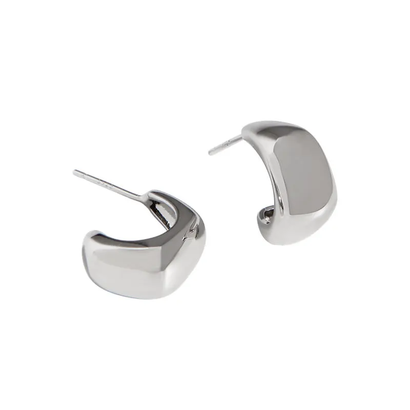 2022 New Ladies 925 Sterling Silver Stud Earrings Glossy Hook Geometric Ear Hook Personality Fashion Jewelry Couple Holiday Gift 
2022 New Ladies 925 Sterling Silver Stud Earrings Glossy Hook Geometric Ear Hook Personality Fashion Jewelry Couple Holiday Gift