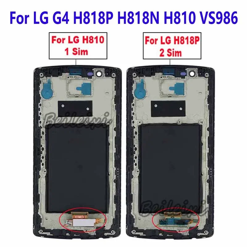 Для LG G4 Dual H818P H818N ЖК-дисплей с цифровым преобразователем сенсорного экрана в