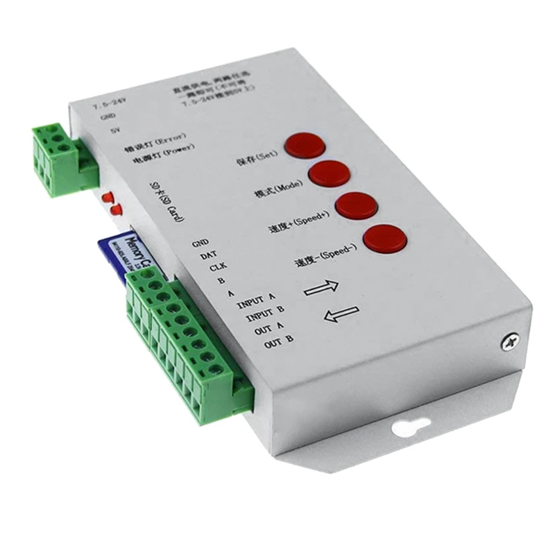 NEW-RGB LED Controller T1000S SD Card 2048Pixels Controller For WS2801 WS2811 WS2812B SK6812 LPD6803 DC5-24V
NEW-RGB LED Controller T1000S SD Card 2048Pixels Controller For WS2801 WS2811 WS2812B SK6812 LPD6803 DC5-24V