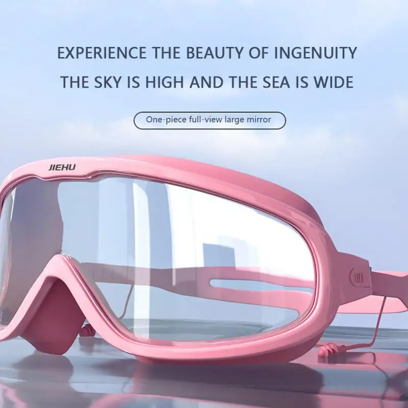 

Незапотевающие очки для водных видов спорта, Hd, большая оправа, красочные лыжные очки, регулируемые эластичные линзы, очки для плавания, аксессуары для плавания