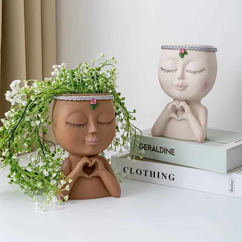 1pc Flower Pot with a Cute Girl Figure - Perfect Home Decor or Gift for Her/Him!
1pc Flower Pot with a Cute Girl Figure - Perfect Home Decor or Gift for Her/Him!