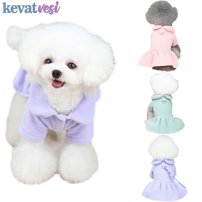 Fashion Dog Dress Autumn Winter Warm Female Dog Clothes with Pet Leash Ring for Bichon Frise Pomeranian Dog Coat Puppy Clothing
Fashion Dog Dress Autumn Winter Warm Female Dog Clothes with Pet Leash Ring for Bichon Frise Pomeranian Dog Coat Puppy Clothing
