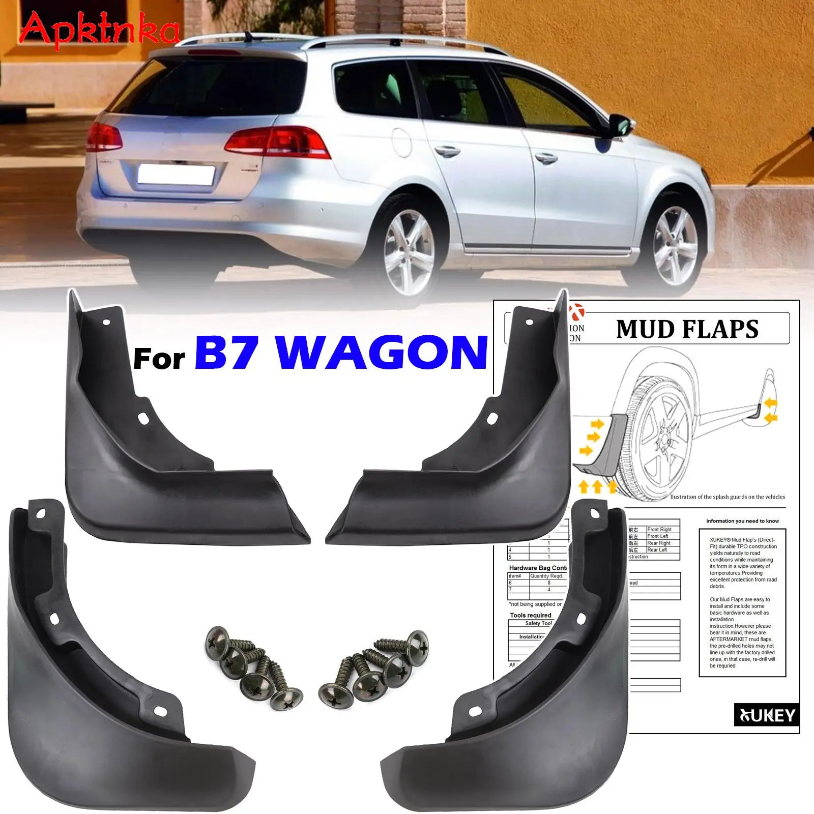 4X Car Mudflaps For VW Passat B7 3C Variant Combi Estate 2011 - 2015 Mud Flaps Splash Guard Mudguards Front Rear 2012 2013 2014
4X Car Mudflaps For VW Passat B7 3C Variant Combi Estate 2011 - 2015 Mud Flaps Splash Guard Mudguards Front Rear 2012 2013 2014