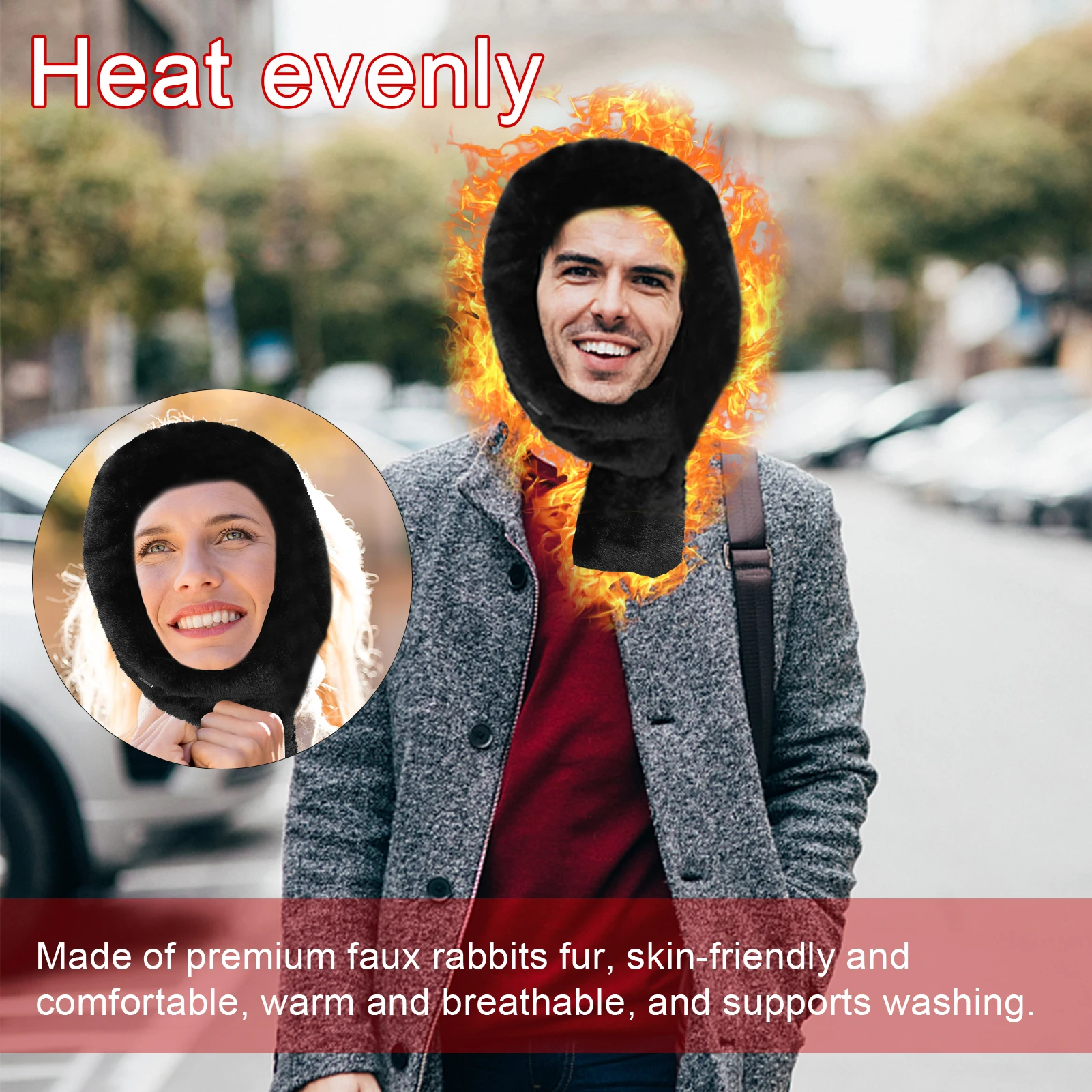 Electric Heated Scarf Winter Warm Neck Wrap Battery Powered Neck Heat Pad with 3-Level Temperature Adjustment for Men & Women
Electric Heated Scarf Winter Warm Neck Wrap Battery Powered Neck Heat Pad with 3-Level Temperature Adjustment for Men & Women
