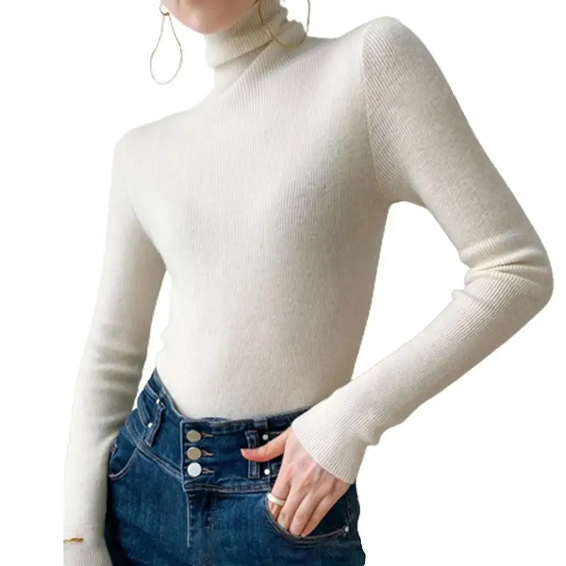 Women Sweater Turtleneck Pullovers Autumn Winter Sweaters New 2022 Long Sleeves Thick Warm Female Sweater Slim Fit
Women Sweater Turtleneck Pullovers Autumn Winter Sweaters New 2022 Long Sleeves Thick Warm Female Sweater Slim Fit