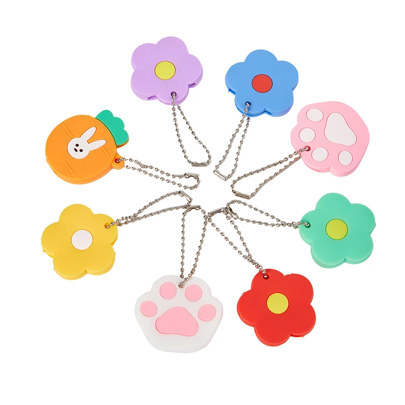 Color Flower Cartoon Key Cover Cap Silicone Key Accessories Cute Key Holder Fashion Key Chain For Girl Women Trinket Gift
Color Flower Cartoon Key Cover Cap Silicone Key Accessories Cute Key Holder Fashion Key Chain For Girl Women Trinket Gift