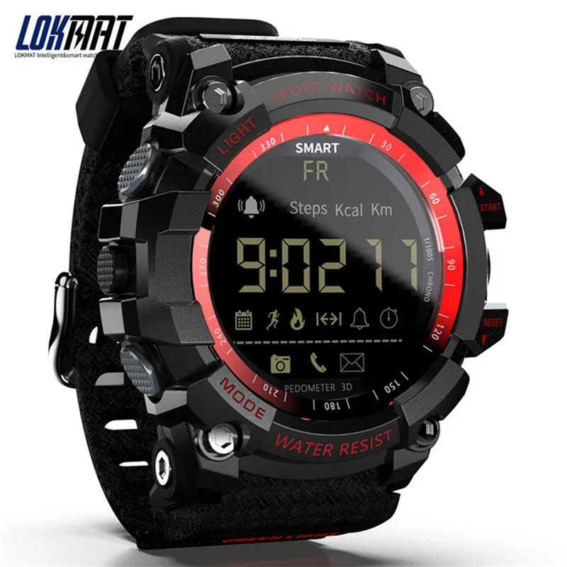 LOKMAT Sport Smart Watch IP68 Waterprood Smartwatch Pedometer Fitness Tracker Bluetooth Men Women Digital Clock for IOS Android
LOKMAT Sport Smart Watch IP68 Waterprood Smartwatch Pedometer Fitness Tracker Bluetooth Men Women Digital Clock for IOS Android