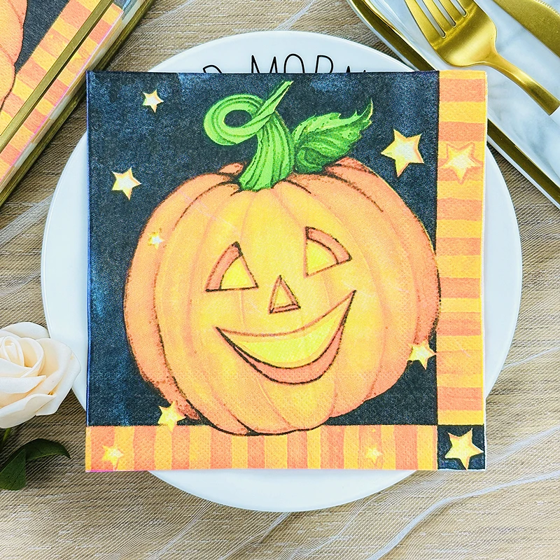 Food grade Colourful printed napkins Creative paper towels Square tissue paper Hotel restaurant paper Halloween party decoration
Food grade Colourful printed napkins Creative paper towels Square tissue paper Hotel restaurant paper Halloween party decoration