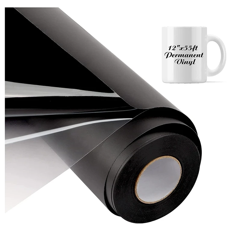 Permanent Vinyl - 12Inch X 55Ft, Adhesive Vinyl Roll For Cricut, Silhouette, Party Decoration, Scrapbooking
Permanent Vinyl - 12Inch X 55Ft, Adhesive Vinyl Roll For Cricut, Silhouette, Party Decoration, Scrapbooking