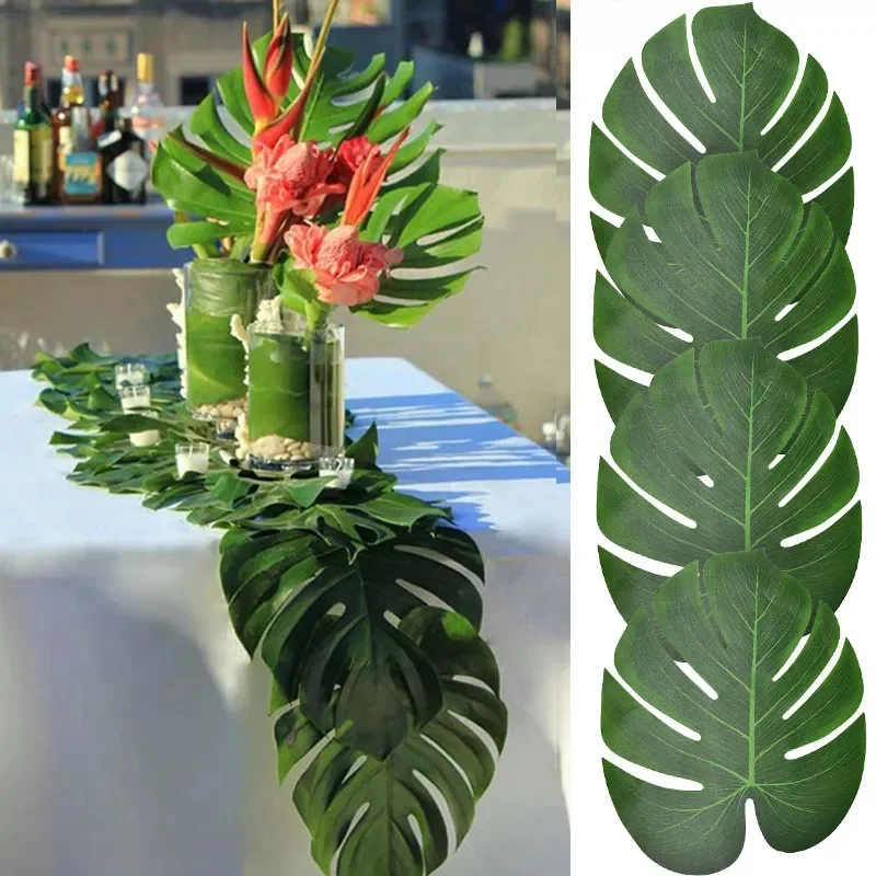 Summer Tropical Artificial Palm Leaves for Wedding Hawaiian Luau Jungle Birthday Party Home Decoration Fake Plant Turtle Leaf
Summer Tropical Artificial Palm Leaves for Wedding Hawaiian Luau Jungle Birthday Party Home Decoration Fake Plant Turtle Leaf