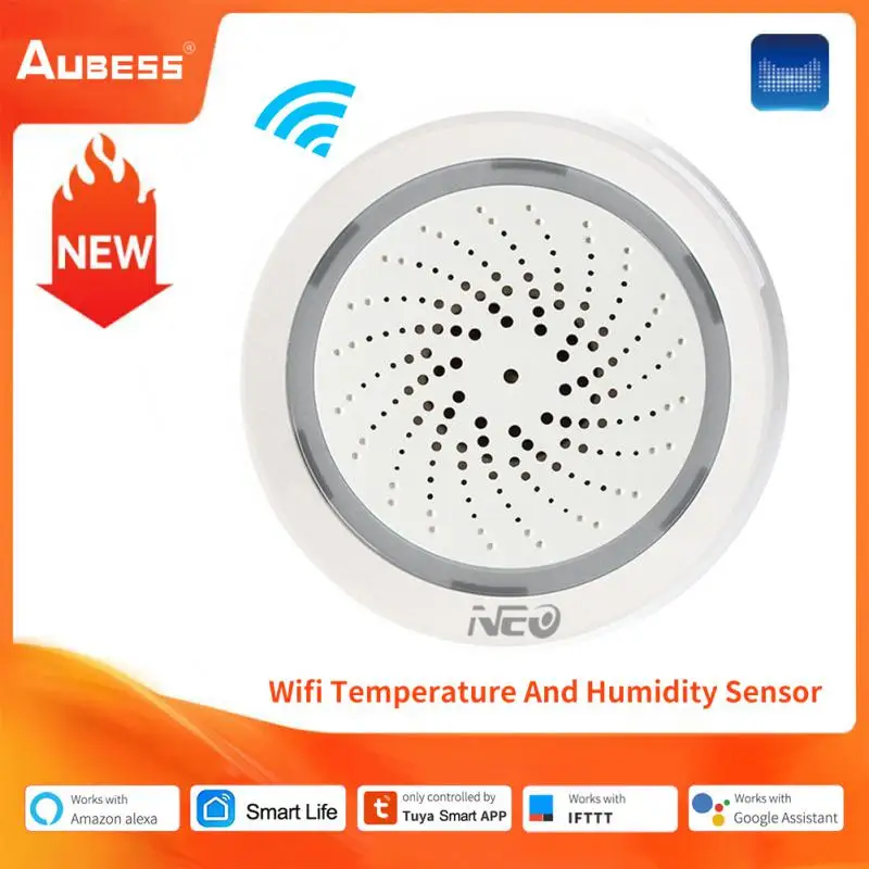 Смарт-датчик температуры и влажности Aubess Tuya, Wi-Fi, Usb-сирена питания, система сигнализации без концентратора, поддержка Smart Life
Смарт-датчик температуры и влажности Aubess Tuya, Wi-Fi, Usb-сирена питания, система сигнализации без концентратора, поддержка Smart Life