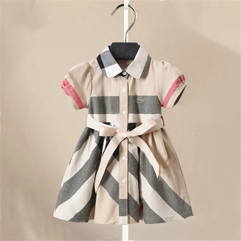 Girl Dress Fashion Plaid Shirt Dress for Girls Single-breasted Kids Party Dress with Sashes Autumn England Clothes for Girls
Girl Dress Fashion Plaid Shirt Dress for Girls Single-breasted Kids Party Dress with Sashes Autumn England Clothes for Girls