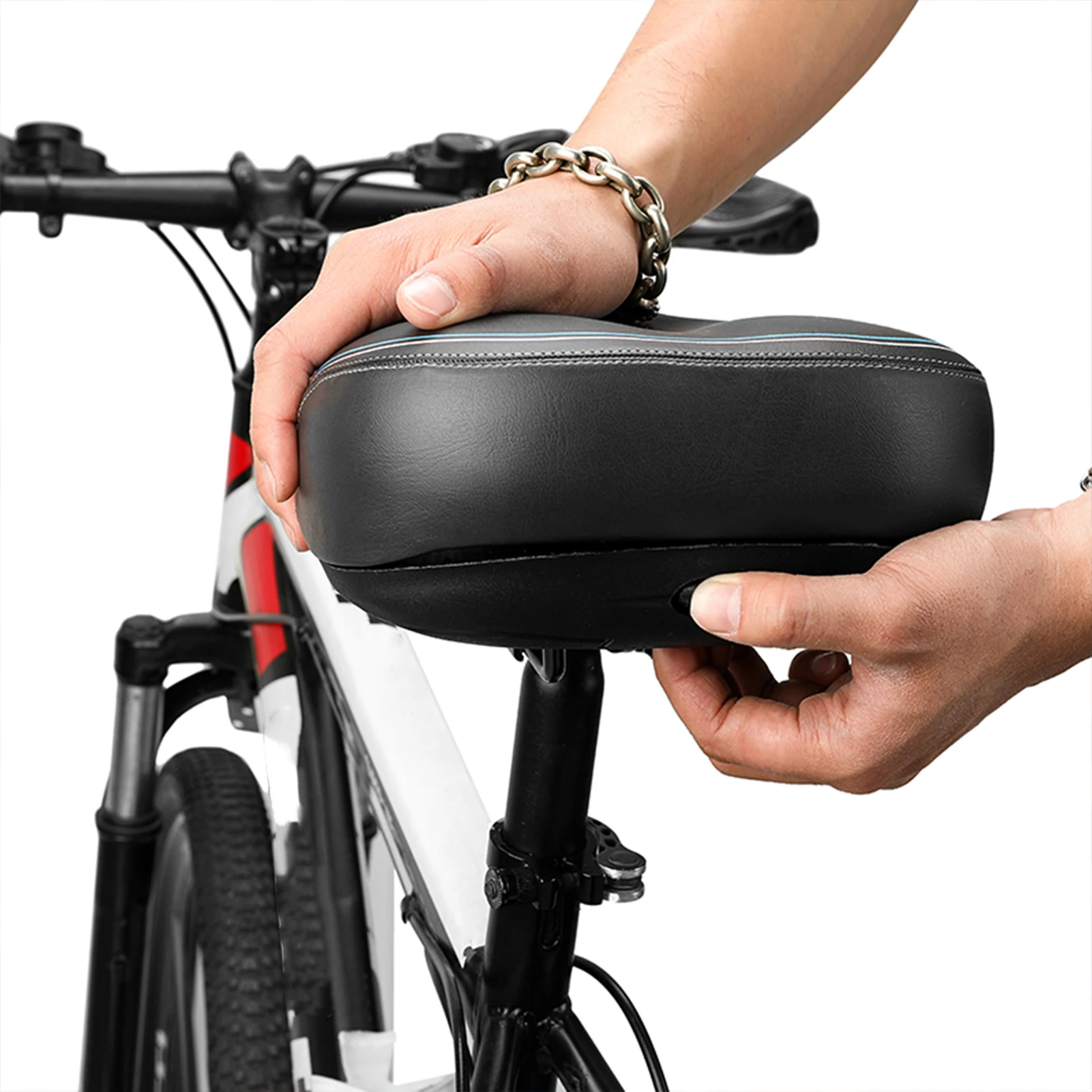 Comfortable Bike Seat Cushion Bicycle Seat For Men Women With Shock Absorbing Ball Memory Foam Waterproof Wide Bicycle Saddle
Comfortable Bike Seat Cushion Bicycle Seat For Men Women With Shock Absorbing Ball Memory Foam Waterproof Wide Bicycle Saddle