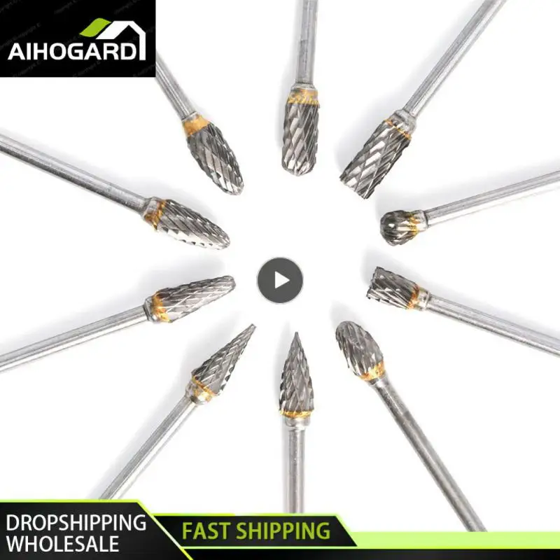 Tungsten Carbide Milling Cutter 3mm Shank Wood Milling Cutter Rotary Tool Burr Diamond Cut Metal Carpentry Polishing Tools
Tungsten Carbide Milling Cutter 3mm Shank Wood Milling Cutter Rotary Tool Burr Diamond Cut Metal Carpentry Polishing Tools
