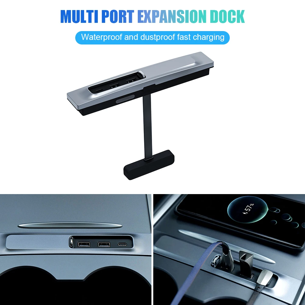 For Tesla Model 3 Model Y 2021-2022 USB Hub Docking Station 27W Fast Charger 3 Port USB Adapter Charging Power Splitter Extender
For Tesla Model 3 Model Y 2021-2022 USB Hub Docking Station 27W Fast Charger 3 Port USB Adapter Charging Power Splitter Extender