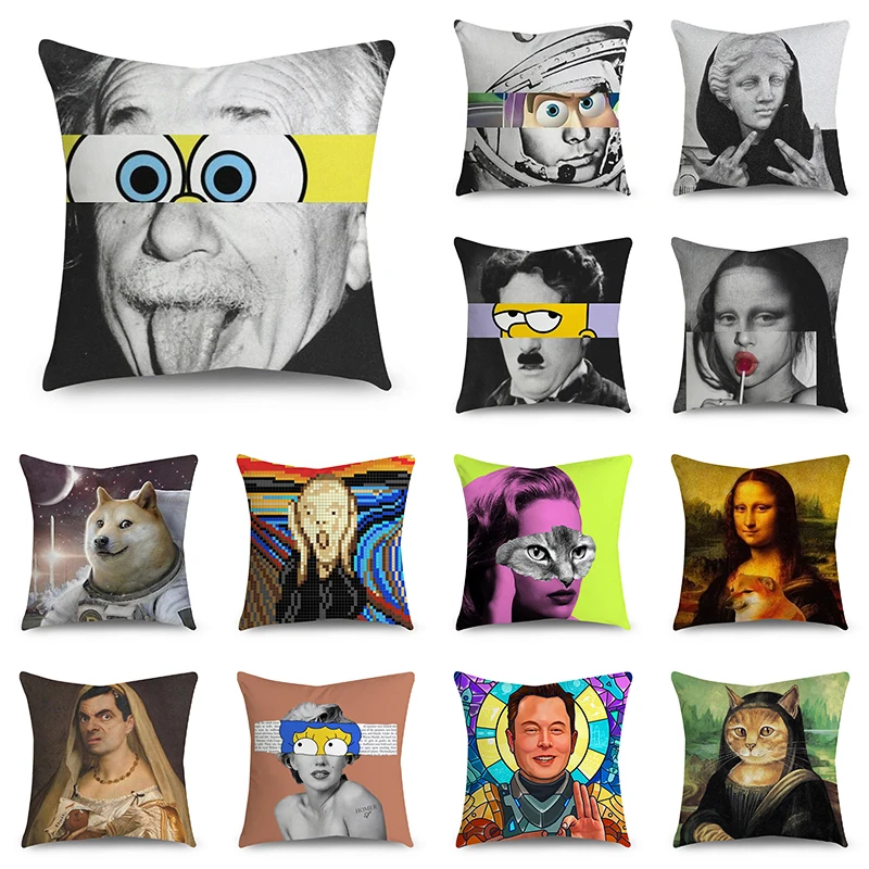 45cm*45cm Fashion Monkey Cartoon Pattern Pillowcase Sofa Car Seat Soft Polyester Two Side Printing Pillowcase 45X45CM
45cm*45cm Fashion Monkey Cartoon Pattern Pillowcase Sofa Car Seat Soft Polyester Two Side Printing Pillowcase 45X45CM