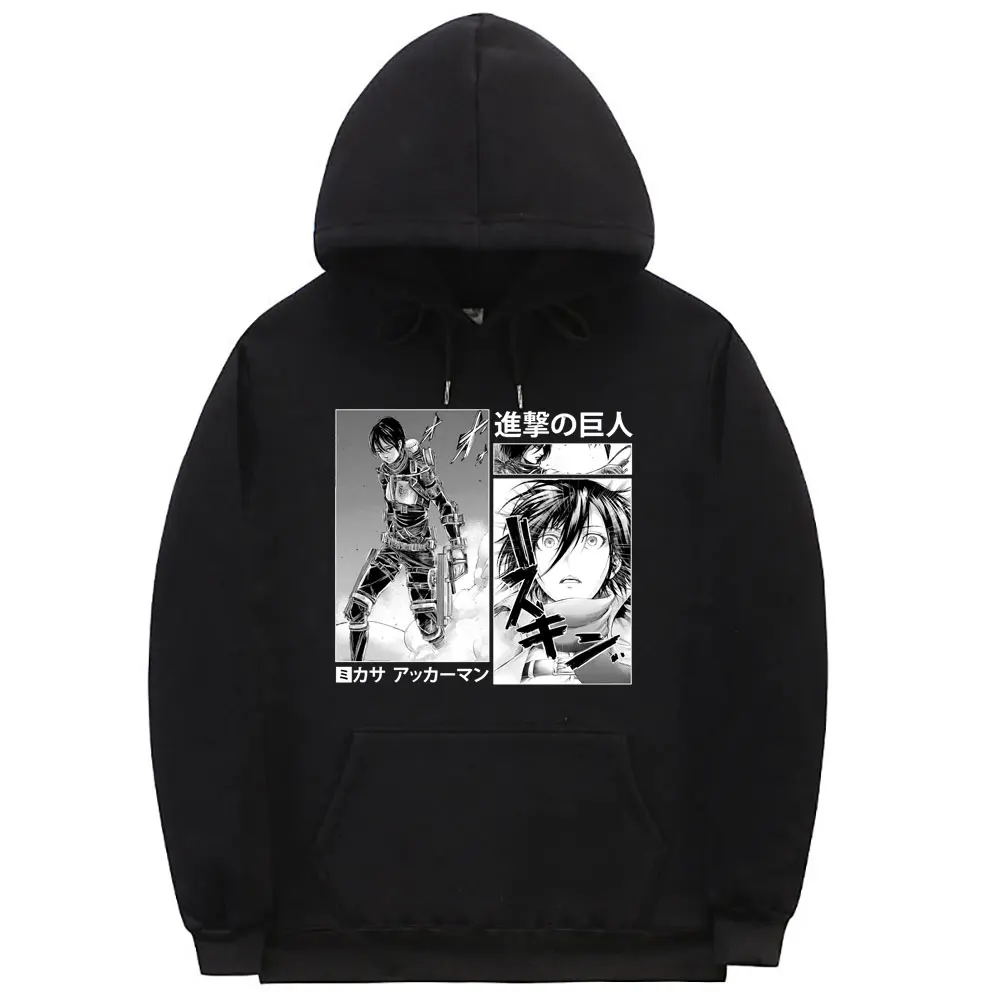 Anime Attack on Titan Hoodie Mikasa Ackerman Print Hoodies Unisex Streetwear Men Women Fashion Oversized Vintage Sweatshirt Coat
Anime Attack on Titan Hoodie Mikasa Ackerman Print Hoodies Unisex Streetwear Men Women Fashion Oversized Vintage Sweatshirt Coat