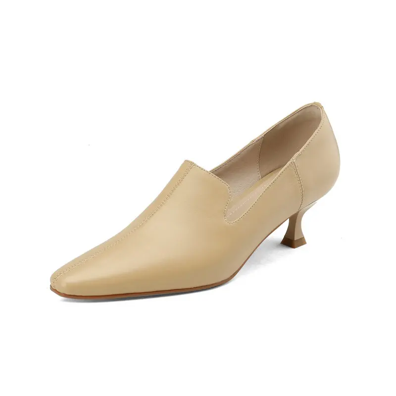 2023 Spring New Women's Loafers Small Square Head Slim Heel Height 5cm Fashion Retro Genuine Leather Concise Women's Shoes
2023 Spring New Women's Loafers Small Square Head Slim Heel Height 5cm Fashion Retro Genuine Leather Concise Women's Shoes