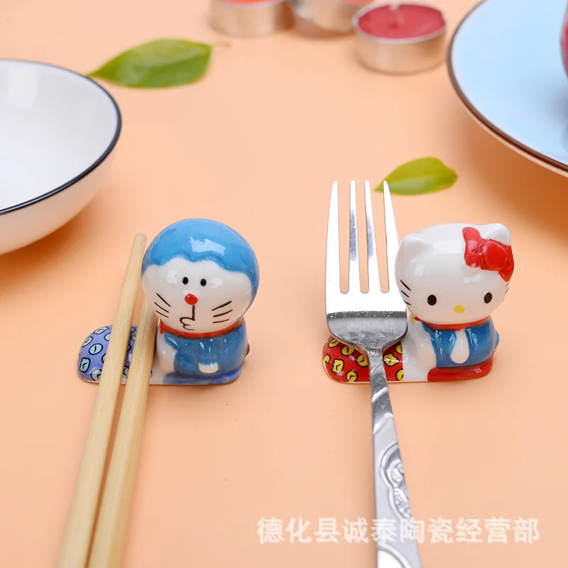 Kawaii HelloKittys Japanese-style Ceramic Chopsticks Rack Cartoon Cute Sanrio Household Portable Tableware Chopsticks Holder
Kawaii HelloKittys Japanese-style Ceramic Chopsticks Rack Cartoon Cute Sanrio Household Portable Tableware Chopsticks Holder