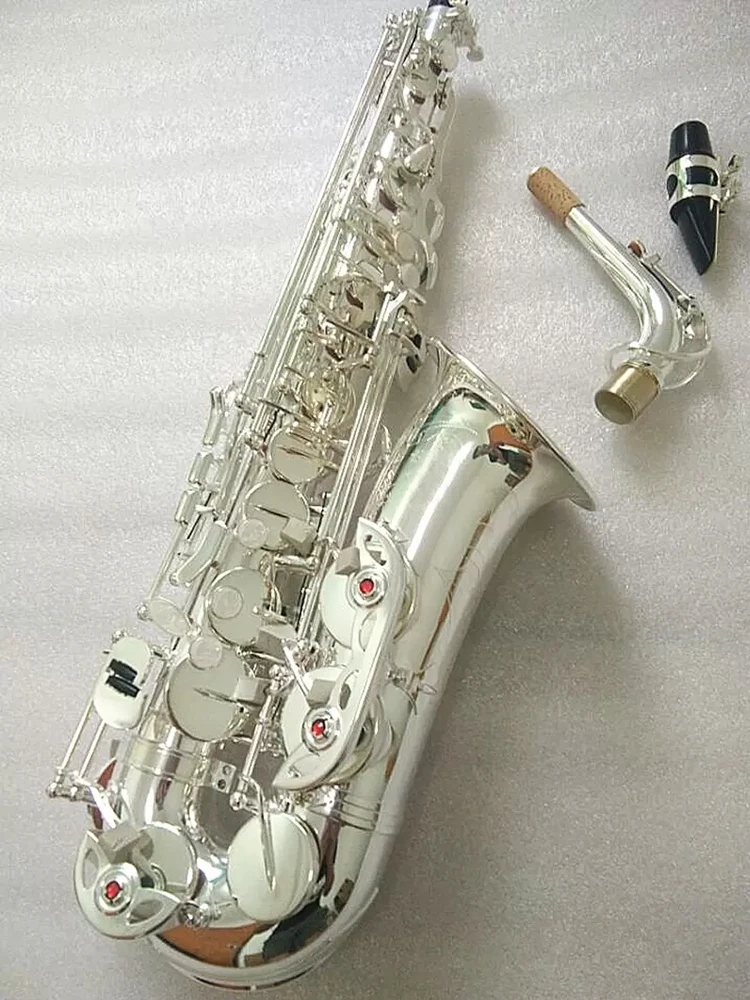 Полностью Серебряный E-flat MARK VI Alto sax, профессиональный музыкальный инструмент высокого качества с латунным покрытием и серебряным покрытием, можно настроить
Полностью Серебряный E-flat MARK VI Alto sax, профессиональный музыкальный инструмент высокого качества с латунным покрытием и серебряным покрытием, можно настроить