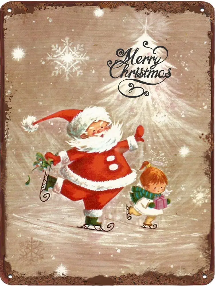 Santa Claus Little Girl Skates Retro Metal Tin Sign Wall Decoration Home Office Bedroom Living Room Coffee Bar Club Decoration
Santa Claus Little Girl Skates Retro Metal Tin Sign Wall Decoration Home Office Bedroom Living Room Coffee Bar Club Decoration