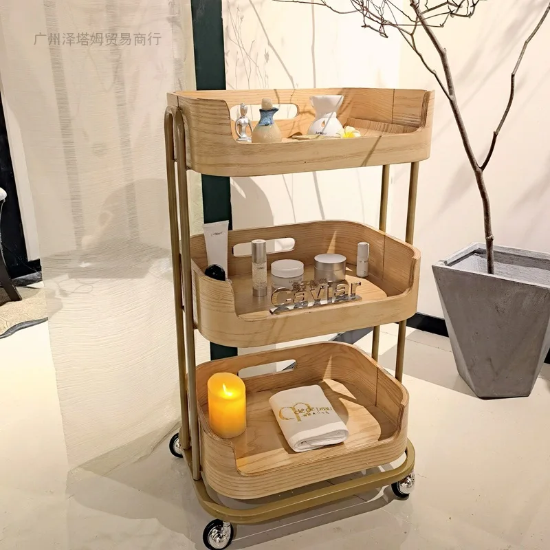 Storage Rack Silent Style Solid Wood Beauty Trolley Club Shelf Tool Car Minimalist Japanese Style
Storage Rack Silent Style Solid Wood Beauty Trolley Club Shelf Tool Car Minimalist Japanese Style