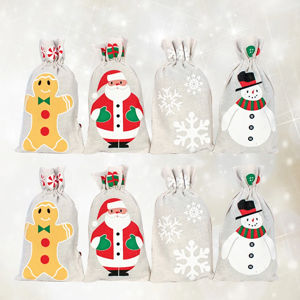 8pcs Bags Christmas Linen Bags Christmas Drawstring Bags Party Drawstring Bag Christmas Storage Bag Christmas Candy Bags
8pcs Bags Christmas Linen Bags Christmas Drawstring Bags Party Drawstring Bag Christmas Storage Bag Christmas Candy Bags