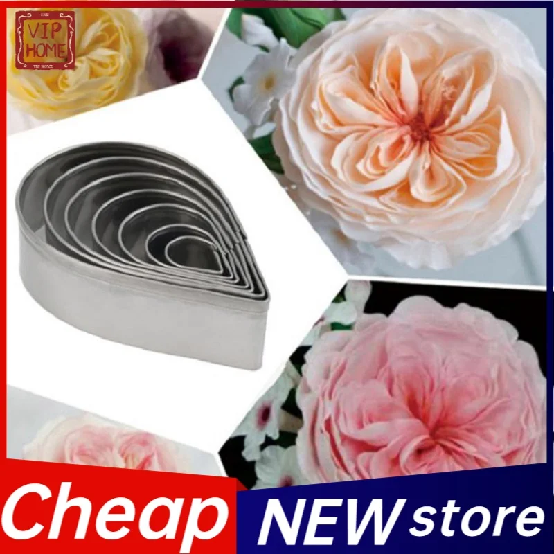 7pcs/set Stainless Steel Rose Petal Cookie Cutter Mold Pastry Mould Sugarcraft Cake Decorating Tool cookie mold cookie stamp
7pcs/set Stainless Steel Rose Petal Cookie Cutter Mold Pastry Mould Sugarcraft Cake Decorating Tool cookie mold cookie stamp