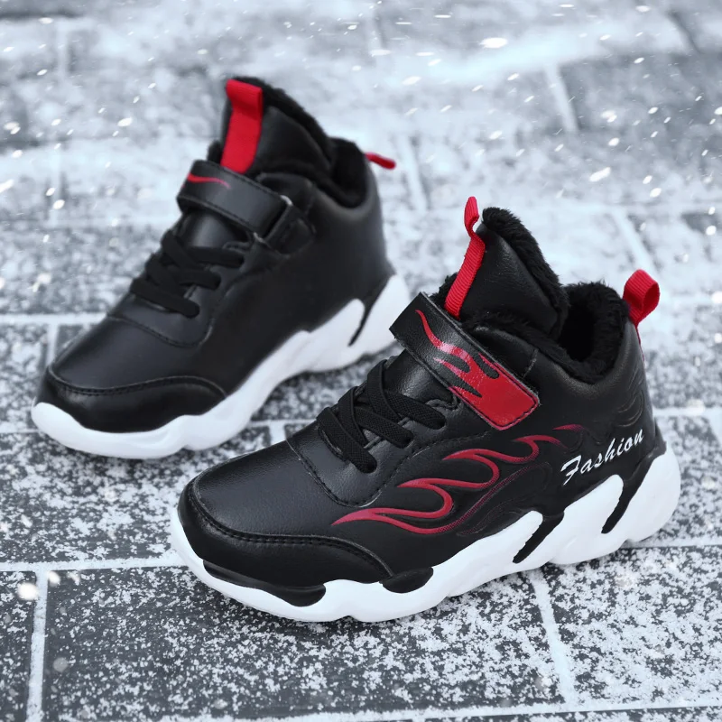 Winter Kids Warmth Shoes Mid-Top Casual Sneaker Padded Fleece Inner Lining Cold Shoe for Children Wear-Resistant Sole Zapatillas
Winter Kids Warmth Shoes Mid-Top Casual Sneaker Padded Fleece Inner Lining Cold Shoe for Children Wear-Resistant Sole Zapatillas