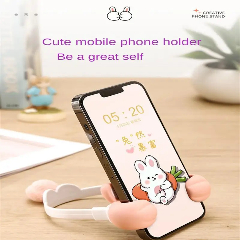 New Online Red Cute Cartoon Holder New Creative Cute Rabbit Thumb Mobile Holder Suitable For 7-inch Mobile Phones 
New Online Red Cute Cartoon Holder New Creative Cute Rabbit Thumb Mobile Holder Suitable For 7-inch Mobile Phones