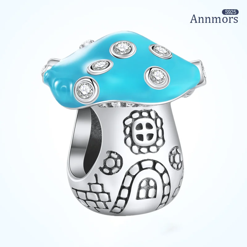 Haze Blue Fun Mushroom Charms Genuine Silver Plating Fit Original Bracelet Sculpture Charms Fine Woman Jewelry Gift
Haze Blue Fun Mushroom Charms Genuine Silver Plating Fit Original Bracelet Sculpture Charms Fine Woman Jewelry Gift