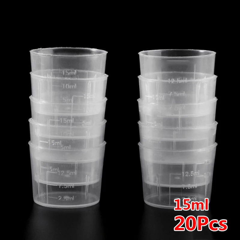 20pcs 15/30/50ml Transparent Plastic Measure Cups Measuring Liquid Cup Container For Measuring Liquids And Samples Measure Cups
20pcs 15/30/50ml Transparent Plastic Measure Cups Measuring Liquid Cup Container For Measuring Liquids And Samples Measure Cups