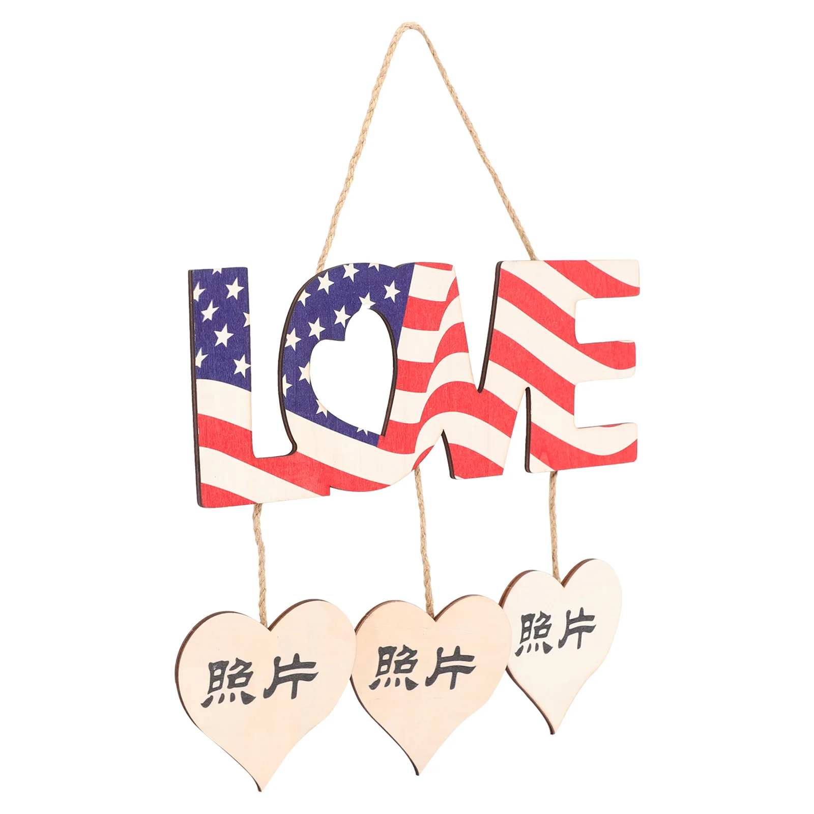Independence Day Hanging Decor Photo Pendant Festival Wooden Hanging Ornament
Independence Day Hanging Decor Photo Pendant Festival Wooden Hanging Ornament