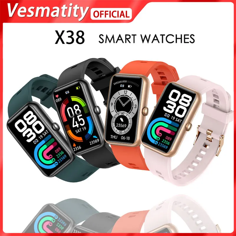 Vesmatity X38 Smart Watch Women IP68 Waterproof Fitness Tracker Smartwatch Men 2021 Sport for IOS Androird Huawei PKSmart Band 6
Vesmatity X38 Smart Watch Women IP68 Waterproof Fitness Tracker Smartwatch Men 2021 Sport for IOS Androird Huawei PKSmart Band 6