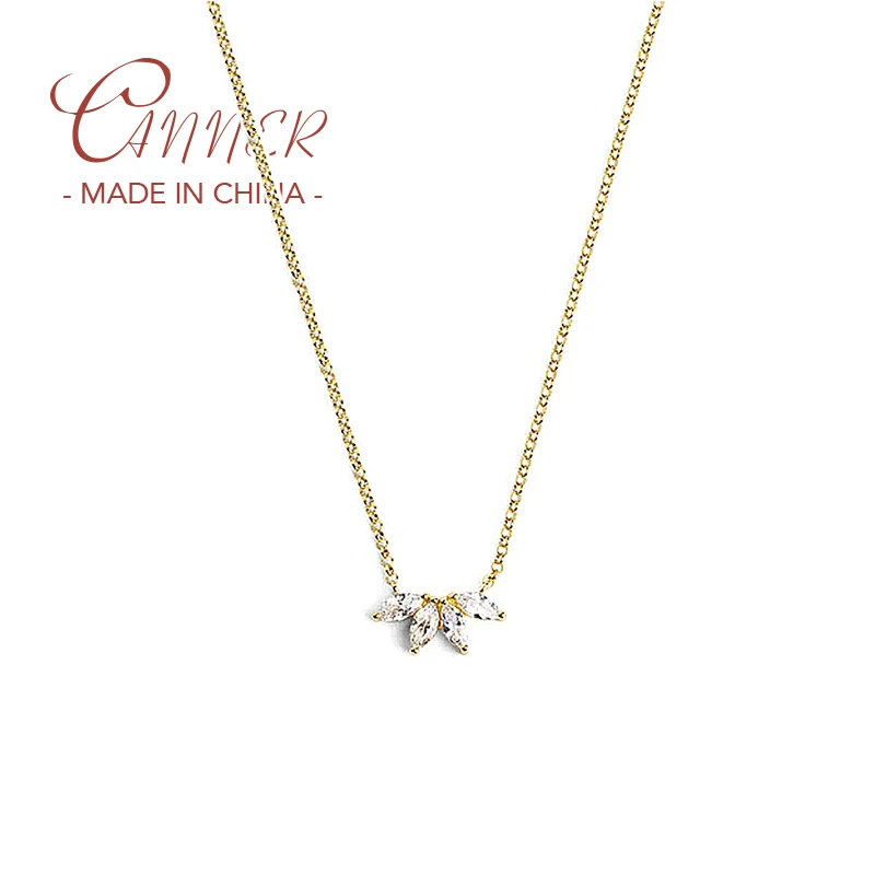 CANNER 925 Sterling Silver Petal Horse Eye Purple Clear Zircon Inlaid Pendant Necklace For Women Clavicle Chain Jewelry Gift
CANNER 925 Sterling Silver Petal Horse Eye Purple Clear Zircon Inlaid Pendant Necklace For Women Clavicle Chain Jewelry Gift