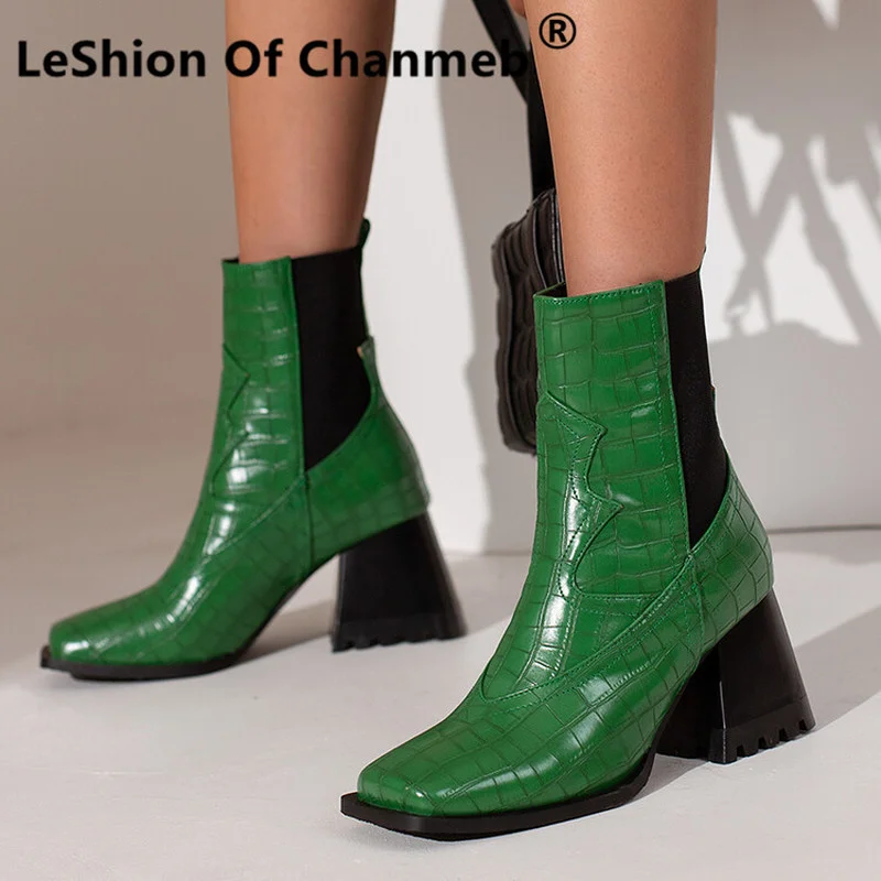 LeShion Of Chanmeb Big Plus Size 48 Women Crocodile-Skin Ankle Boots Chunky Thick Block High Heels Square Toe Snake Boots Mature
LeShion Of Chanmeb Big Plus Size 48 Women Crocodile-Skin Ankle Boots Chunky Thick Block High Heels Square Toe Snake Boots Mature