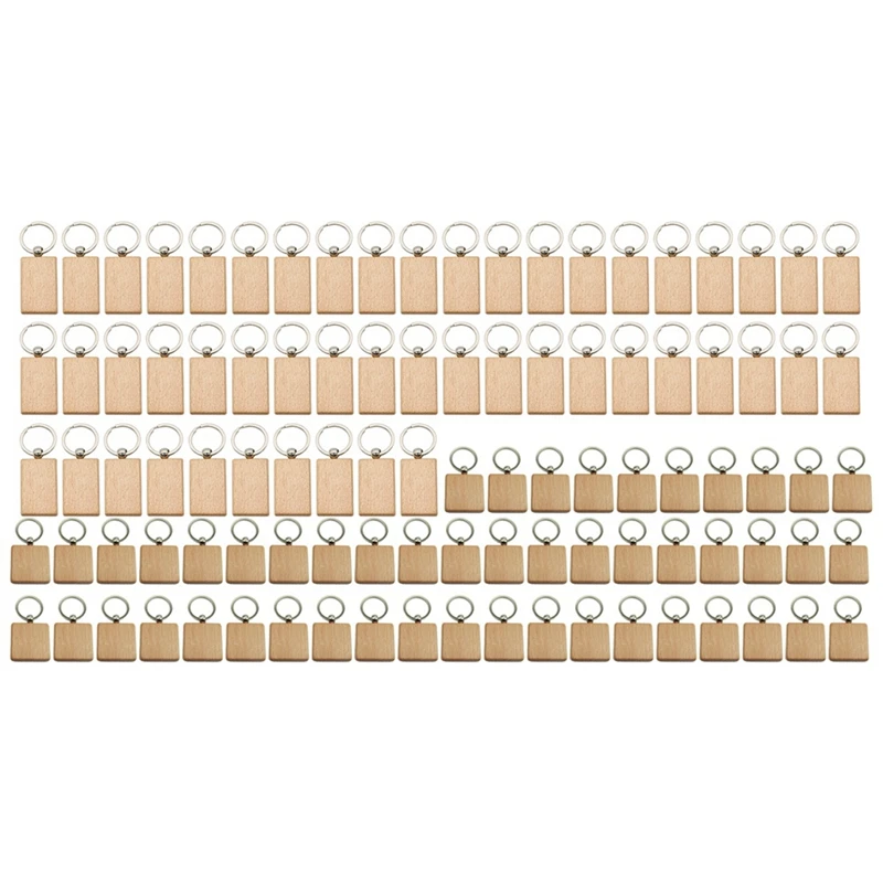 100Pcs Wooden Keyring Keychain Wood Key Ring Keyfob Pendant Gift Rectangular Square
100Pcs Wooden Keyring Keychain Wood Key Ring Keyfob Pendant Gift Rectangular Square