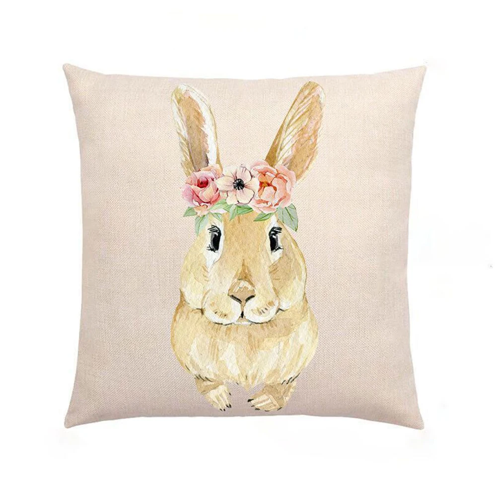 Happy Easter Decoration Cushion Cover For Home Easter Rabbit Eggs Pillowcase Bunny Easter Party Decoration Supplies Party Gift
Happy Easter Decoration Cushion Cover For Home Easter Rabbit Eggs Pillowcase Bunny Easter Party Decoration Supplies Party Gift