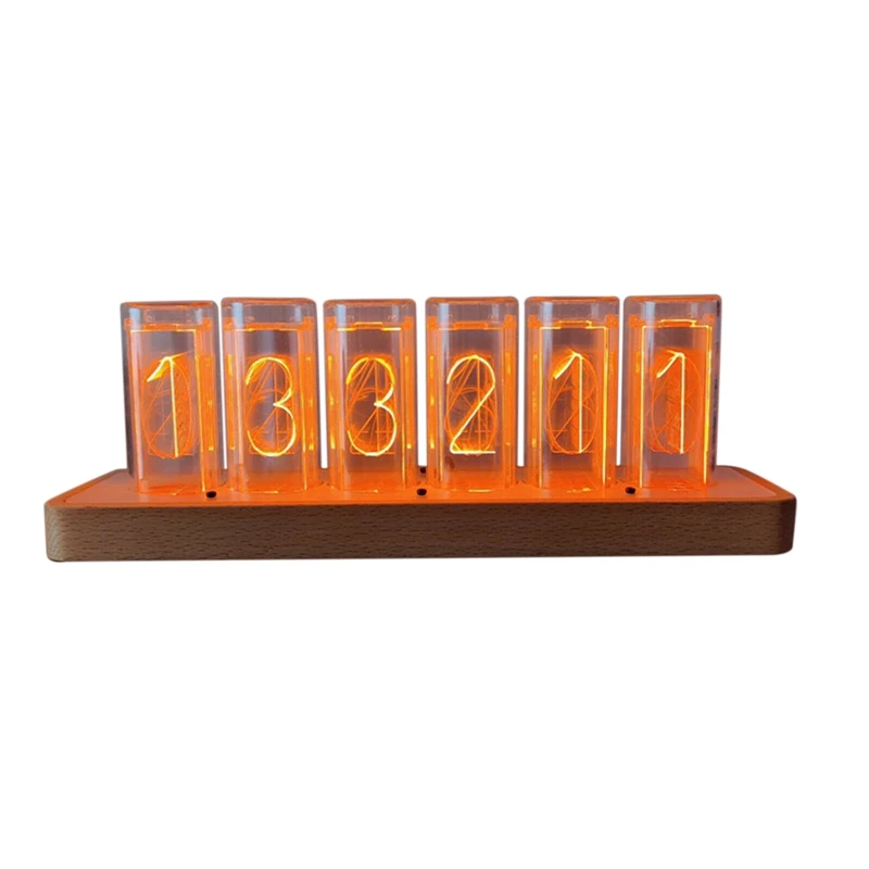 Amber Quasi-Nix Tube Clock Retro LED Digital Desk Clock RGB Glow Clock Quasi Glow Tube Clock
Amber Quasi-Nix Tube Clock Retro LED Digital Desk Clock RGB Glow Clock Quasi Glow Tube Clock