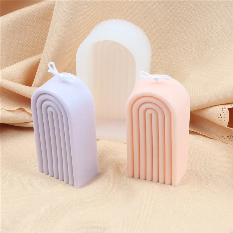 Geometric Rainbow Arch Candle Silicone Mould DIY Candle Making Soap Resin Mold U-Shaped Silicone Mold Handmade Plaster Wax Mold
Geometric Rainbow Arch Candle Silicone Mould DIY Candle Making Soap Resin Mold U-Shaped Silicone Mold Handmade Plaster Wax Mold