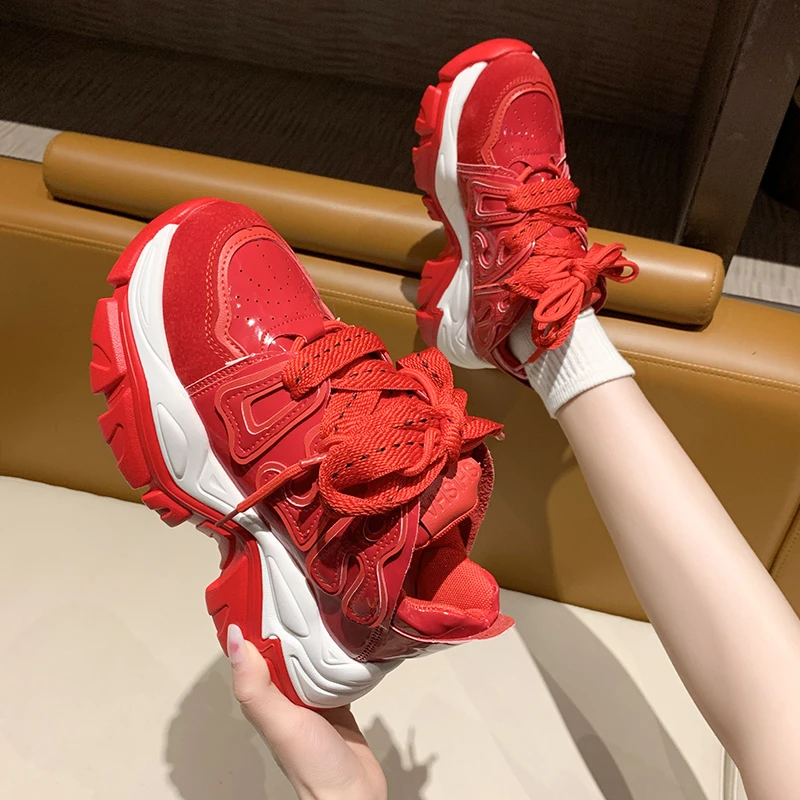 2022 Spring Women High Platform Shoes Comfortable Chunky Sneakers Breathable Bling Leather Casual Sport Dad Shoes Woman A7-58
2022 Spring Women High Platform Shoes Comfortable Chunky Sneakers Breathable Bling Leather Casual Sport Dad Shoes Woman A7-58