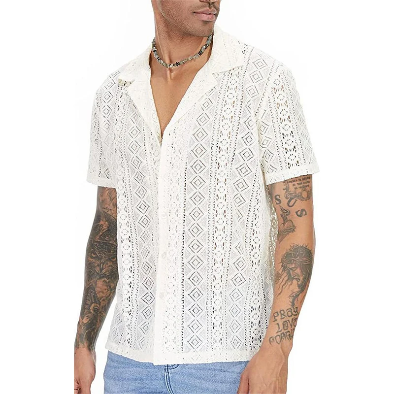 Casual Solid Color Loose Shirts Men Fashion Pattern Embroidery Shirt 2023 Summer Short Sleeve Button Lapel Tops Mens Streetwear
Casual Solid Color Loose Shirts Men Fashion Pattern Embroidery Shirt 2023 Summer Short Sleeve Button Lapel Tops Mens Streetwear