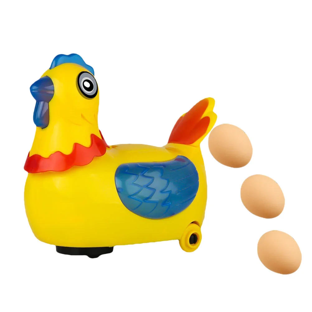 

Toy Chicken Laying Hen Eggs Toys Egg Kids Electric Singing Easter Chicks Walking Lay Mini Decorative Music Set Chenille Figurine
