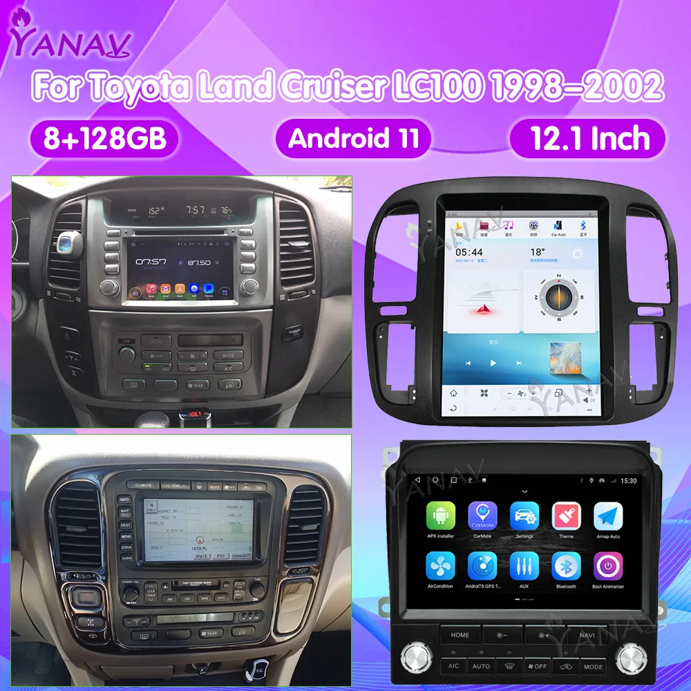 12.1 Inch Car Radio For Lexus LX470 For Toyota Land Cruiser LC100 1998-2002 Auto GPS Navigation Carplay Stereo Head Unit
12.1 Inch Car Radio For Lexus LX470 For Toyota Land Cruiser LC100 1998-2002 Auto GPS Navigation Carplay Stereo Head Unit