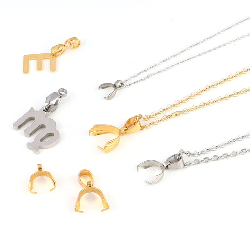 10Pcs/Lot Stainless Steel Pendant Connectors Buckle Pendants Clasp Clips For Jewelry Making Necklace Accessories
10Pcs/Lot Stainless Steel Pendant Connectors Buckle Pendants Clasp Clips For Jewelry Making Necklace Accessories