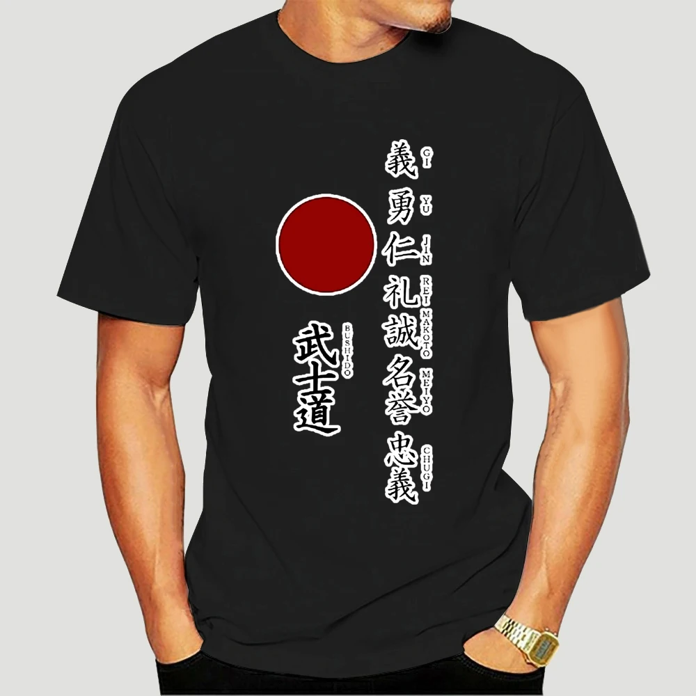 

Chinese Style Bushido The Seven Virtues Japanese Samurai Japan Martial Art Anime T-shirt Tee Shirt Aesthetic Harajuku 5593X