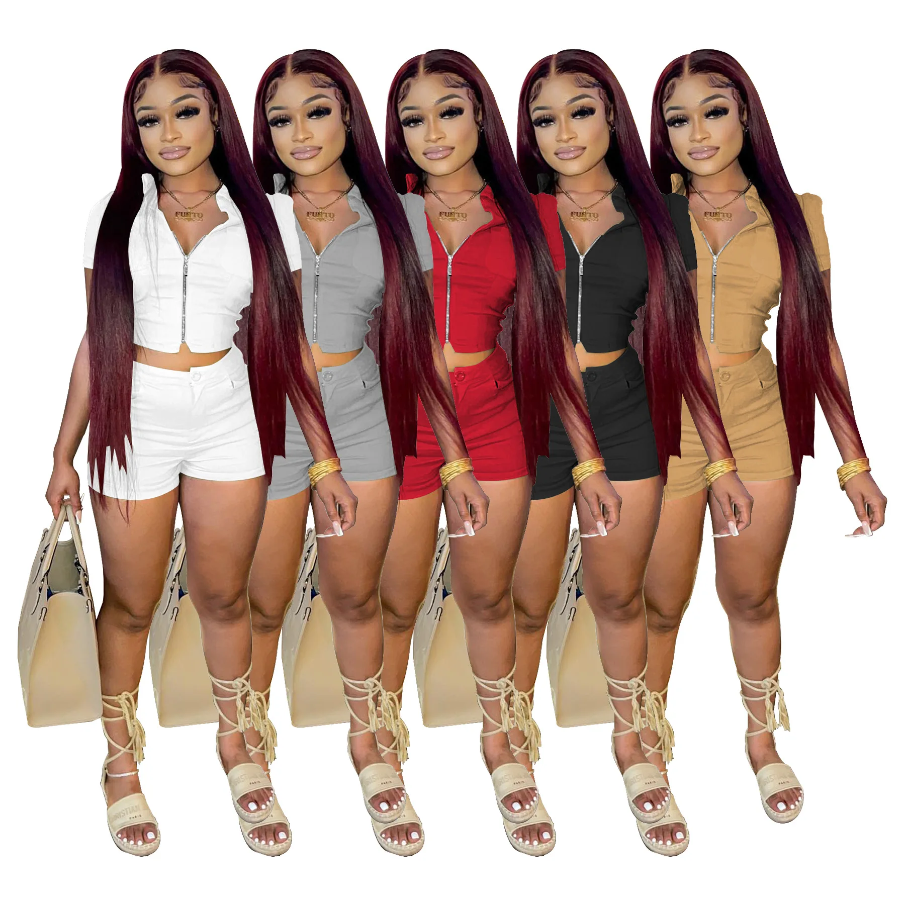 Echoine 2023 Summer Loose Two Piece Sets Women Short Sleeve Shirts Crop Tops Elastic Waist Shorts Fashion Casual Suits
Echoine 2023 Summer Loose Two Piece Sets Women Short Sleeve Shirts Crop Tops Elastic Waist Shorts Fashion Casual Suits